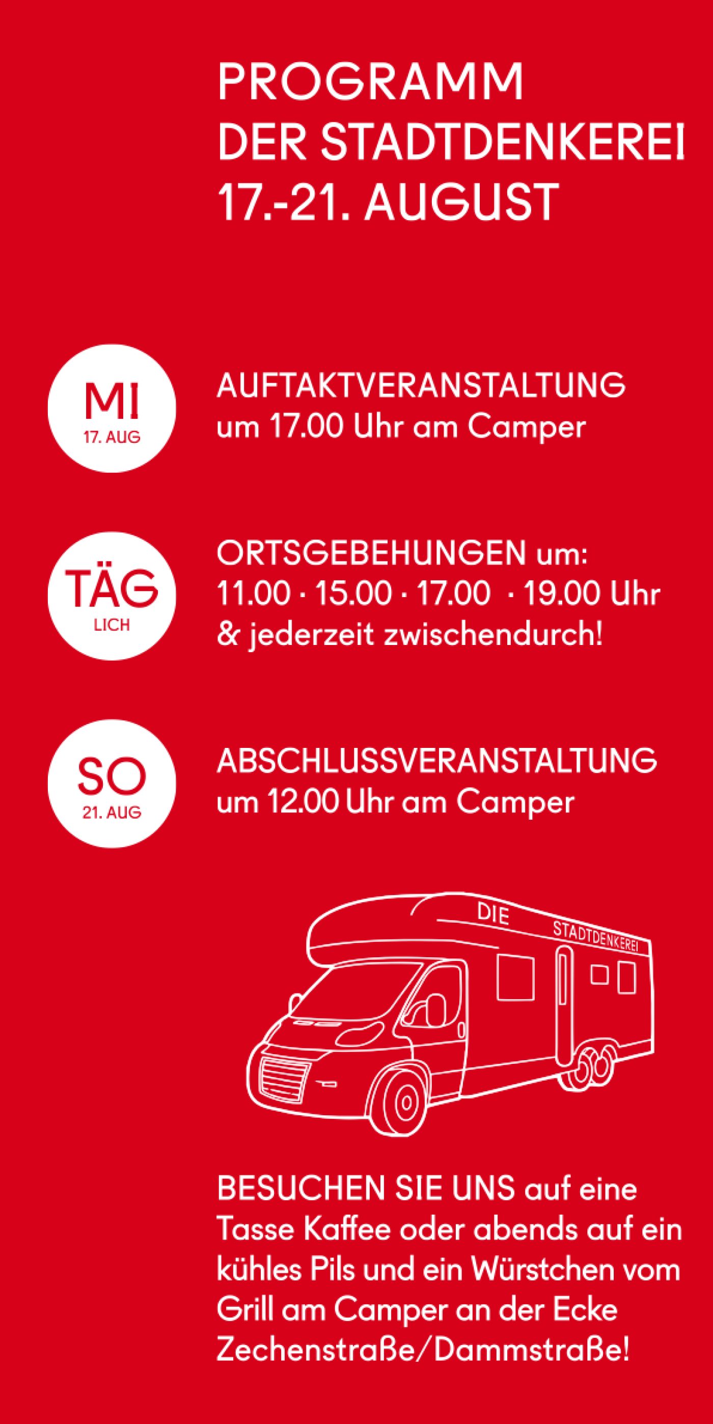 Sd dun­kel­schlag pro­gramm DIE STADT­DEN­KE­REI&nbsp;Programm