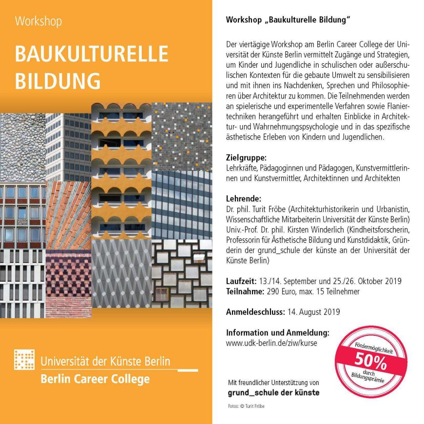 Post­kar­te Bau­kul­tu­rel­le Bil­dung&nbsp;2