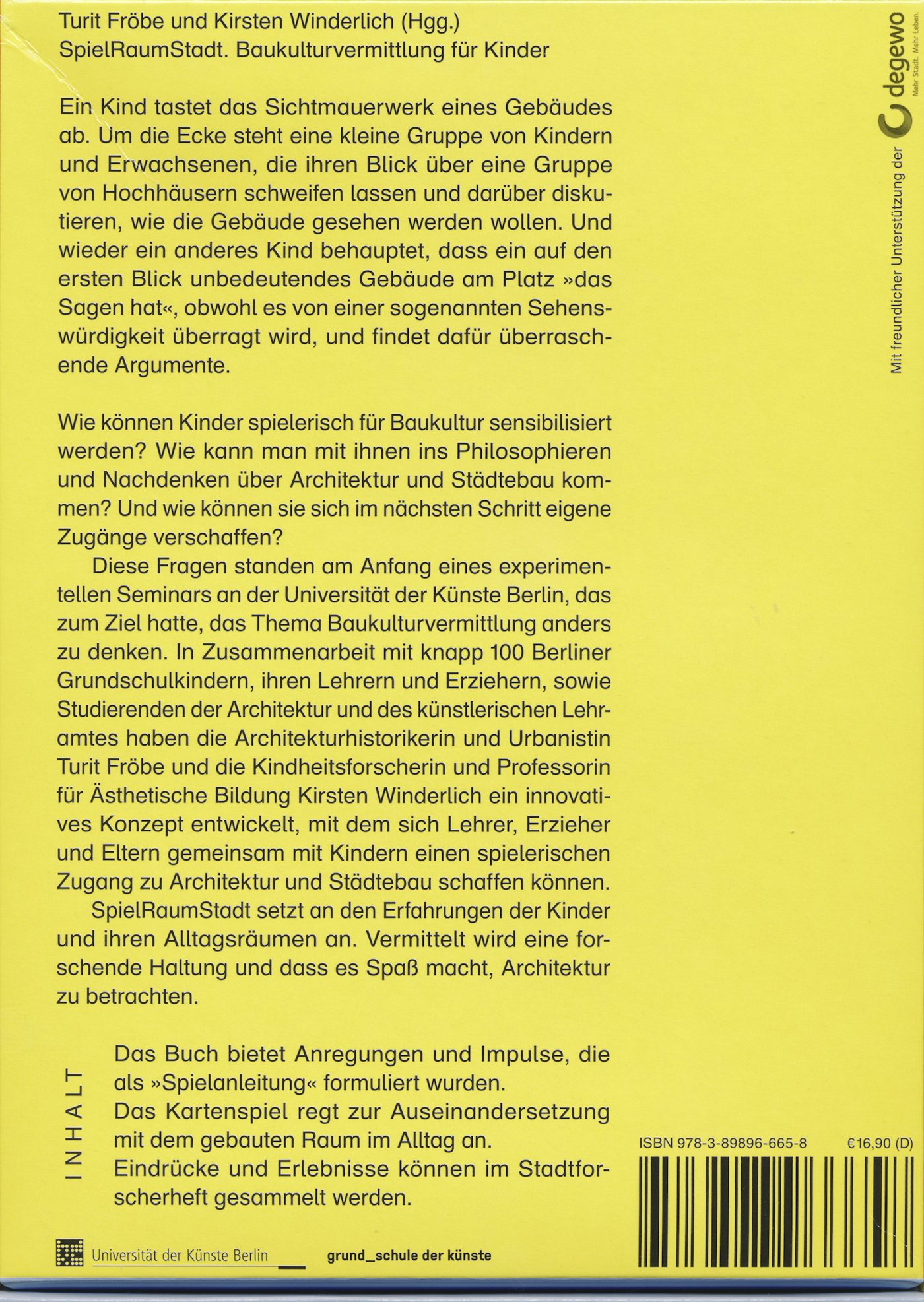 Spiel Raum Stadt Back&nbsp;Cover